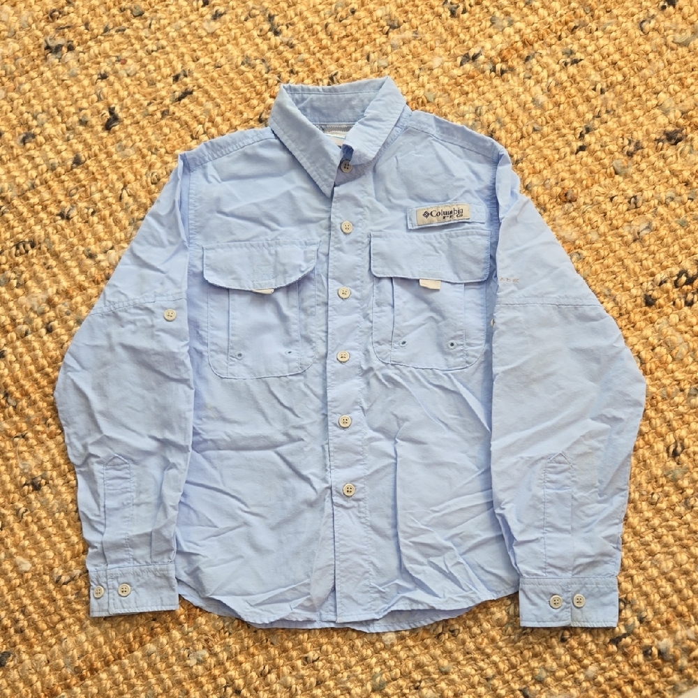 Columbia]Sky Blue Long Sleeve Shirt